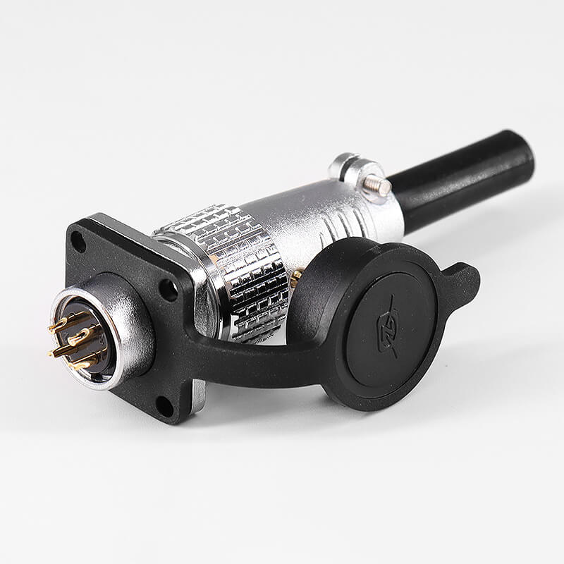 Elecbee TP16 4 Pin Female Plug and Male Socket with 4 Hole Square Flange Wire Cable Connector