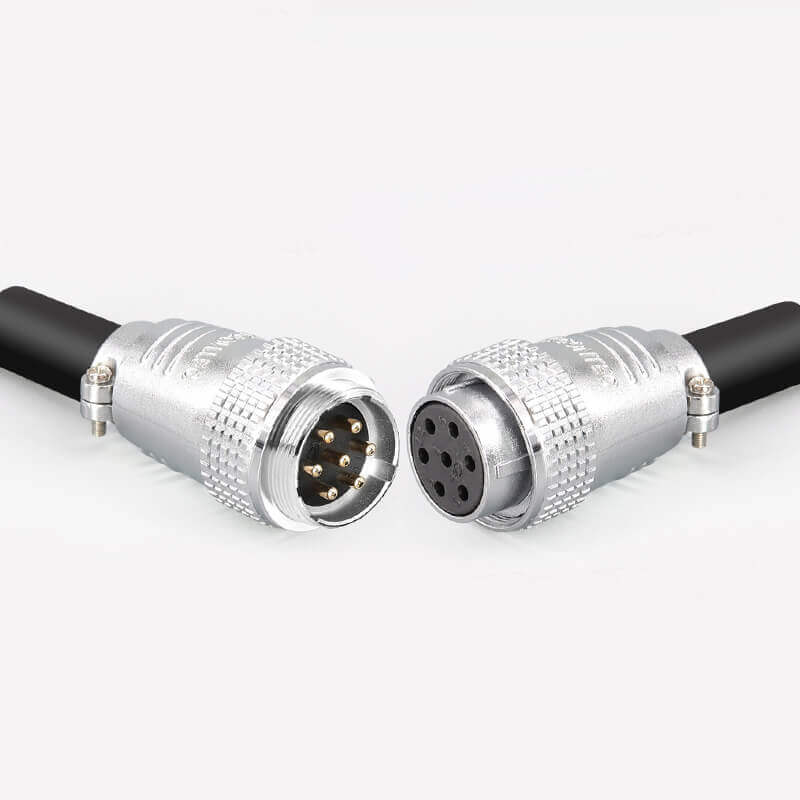 Elecbee TP28 7-poliger Docking-Kabelstecker und -Buchse, gerader Kabelstecker