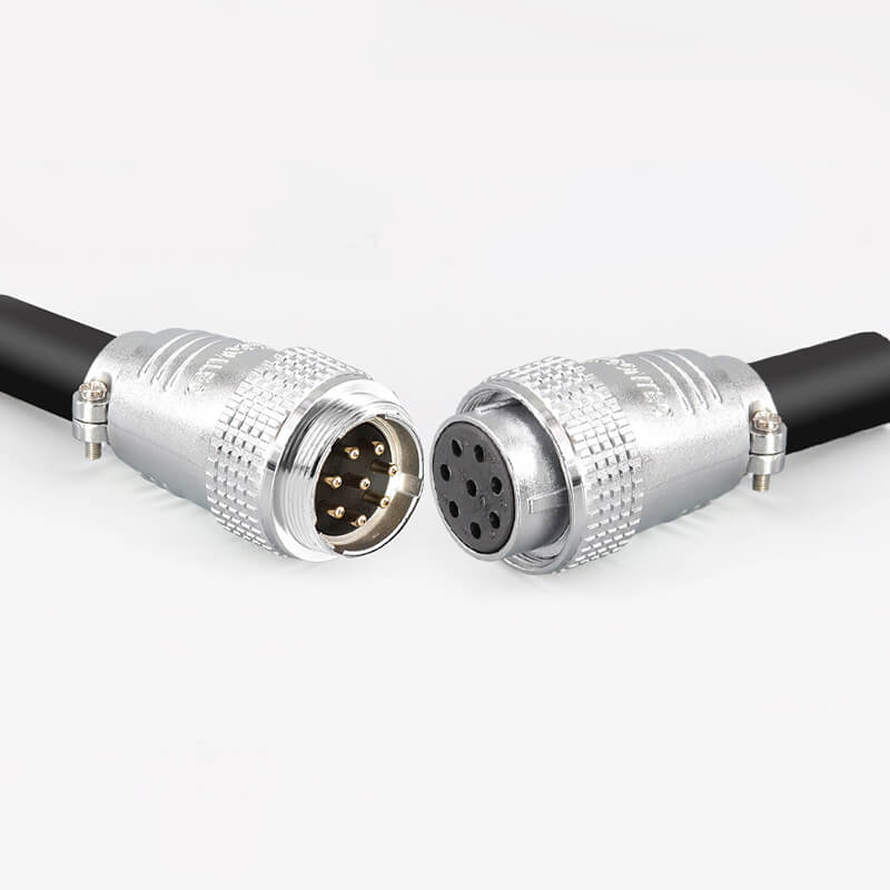 Elecbee TP28 gerader Kabelstecker 8-poliger Stecker und Buchse Docking-Kabelanschluss
