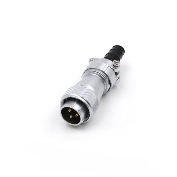 Elecbee Aviation Waterproof Connector WF20/3pin TI Male Plug with cable clamping plates Straight Connector