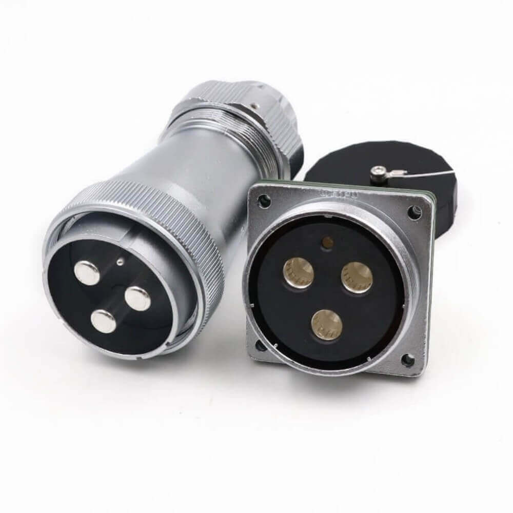 Elecbee Aviation Circular Waterproof Male Plug and Female Socket TE+Z WF55/4pin Straight Connector
