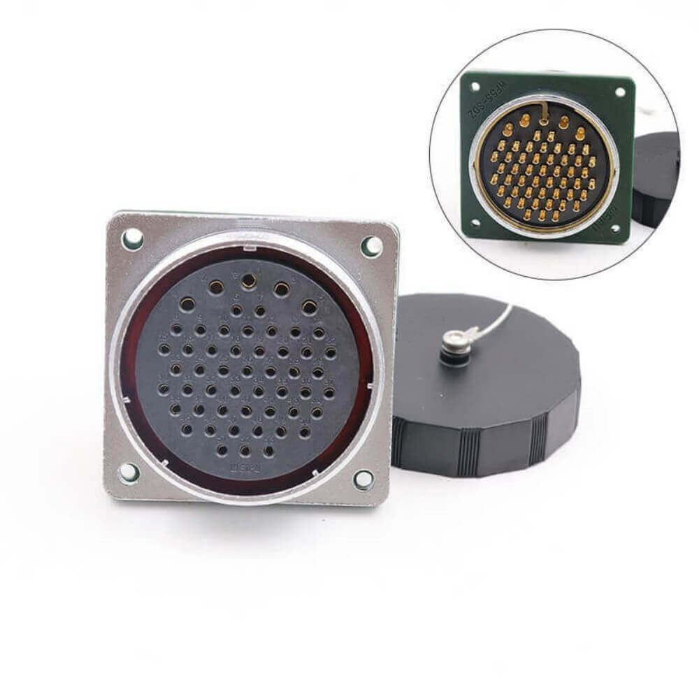 Elecbee WF55-53pin Aviation Circular Connector Bending Right Angle TV+Z Waterproof Male Plug and Female Socket