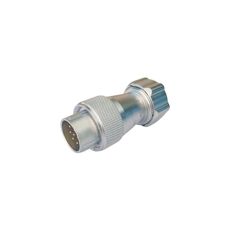 Elecbee Metal Aviation Connector WS Series Plug With Metal Hose WS20K7TP Straight 7pin Female Plug WS20K7TP