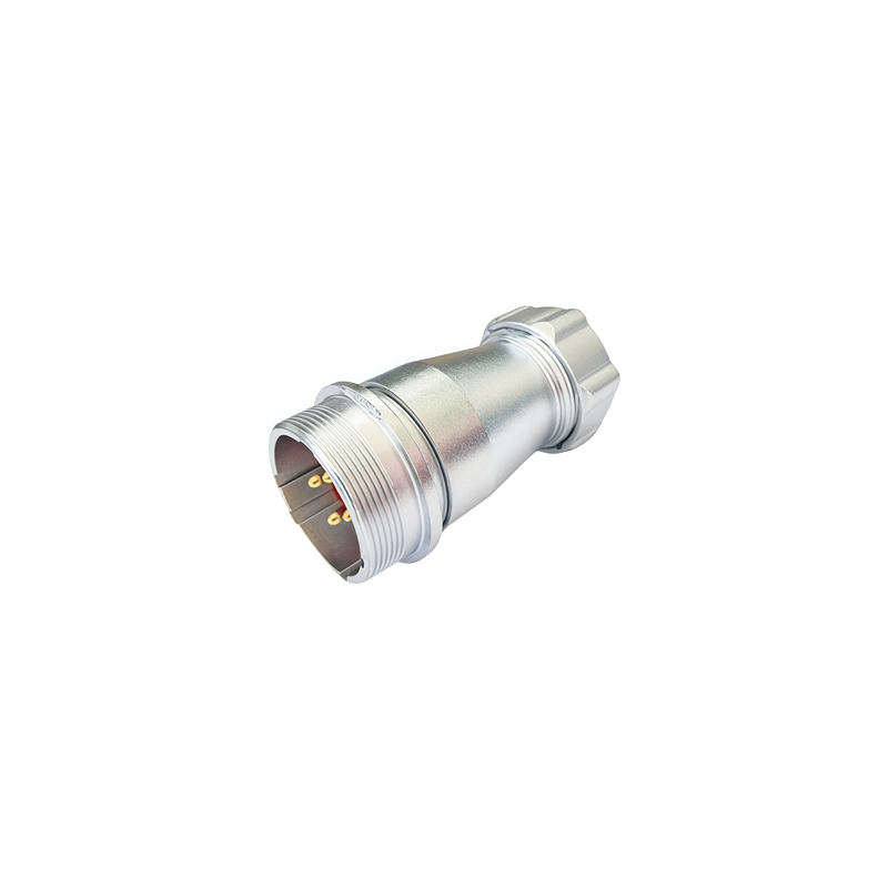 Elecbee Metal Aviation Connector WS Series Receptacle With Metal Hose WS20J12ZPB Straight 12pin Male Socket WS20J12ZP