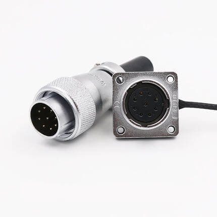 WS20 9Pin Aviation Connector Plug Female Socket Male Waterproof Metal ...