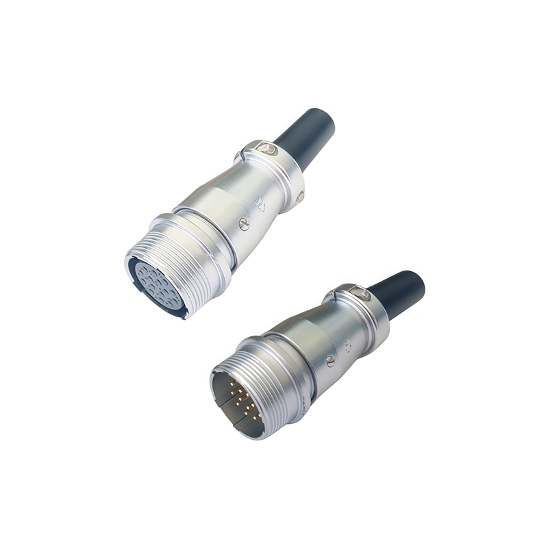 Elecbee Metal Aviation Connector WS Series Receptacle With PVC Sleeve WS32K4ZQ Straight 4pin Female Socket WS32K4ZQ