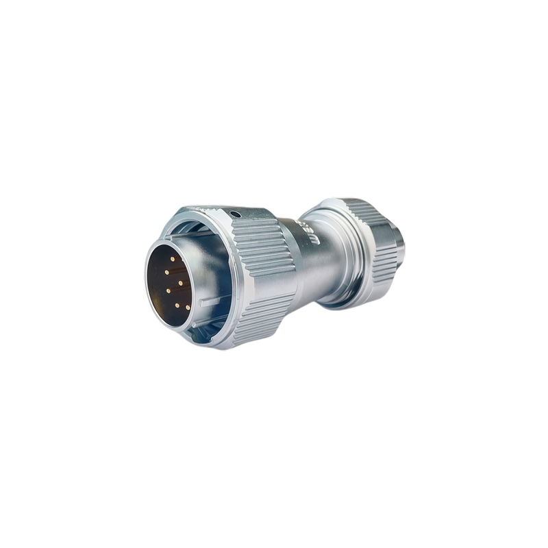 Elecbee Metal Aviation Connector WY Series Plug with metal clamping-nut  Straight 12pin Female Plug WY20K12TE