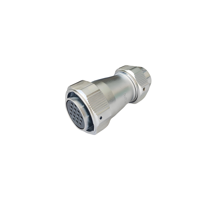 Elecbee Metal Aviation Connector WY Series Plug with metal clamping-nut  Straight 24pin Female Plug WY28K24TE