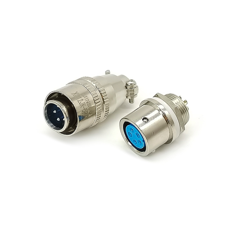 Elecbee XS12 Series Circular Electric Metal Connector 5Pin Reverse Type Male Cable Plug Female Panel Mount Socket