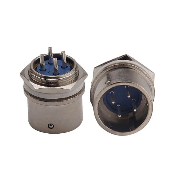 Elecbee Aviation Connector 4Pin XS16 Diam 16mm Push-Pull Circular 3A 250v Male