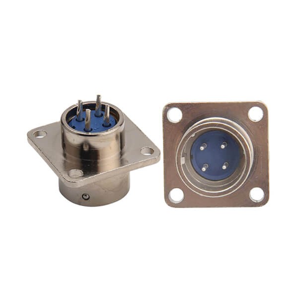 Elecbee Circular Connector 4Pin XS16 Male Flange Panel Mount Socket