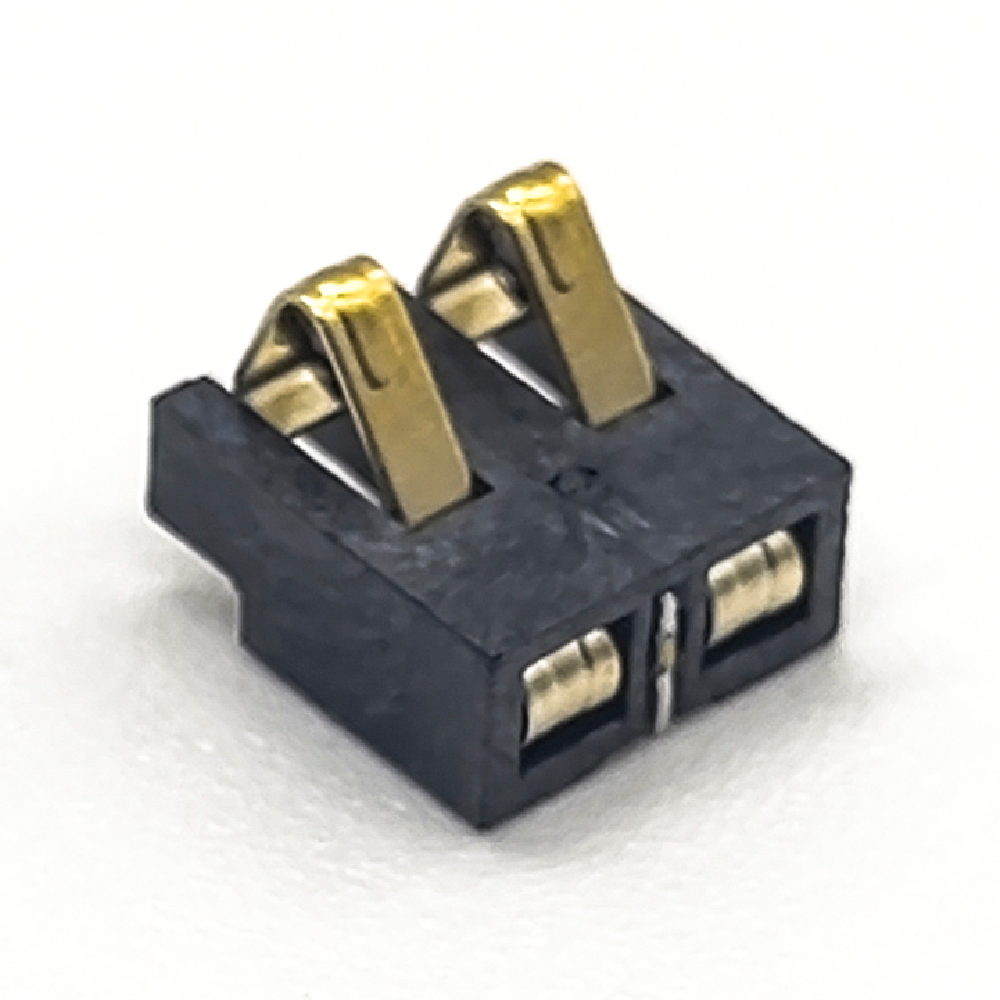 Elecbee 2 Pin Connector PCB Mount 2.5PH 2.4H Gold Plating Horizontal Battery Connector