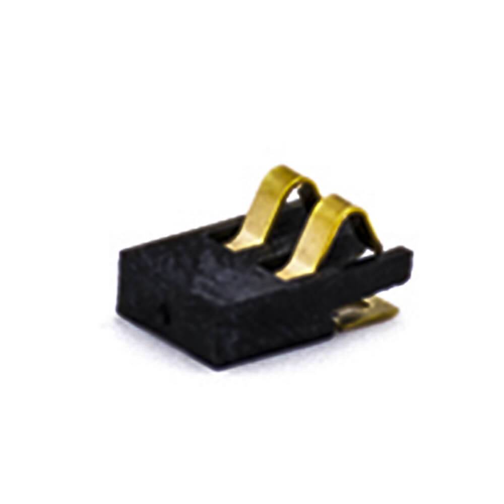 Elecbee Cell Phone Coin Cell Battery Holder 2 Pin PCB Mount 2.0PH Gold Plating Lithium Battery Connector 1PCS