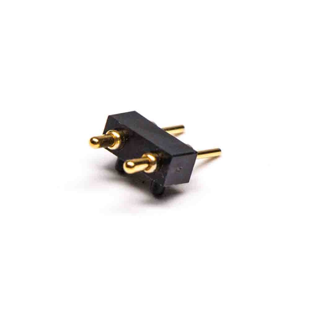 Elecbee Pogo Pin Battery Connector 2 Pin Single Row Plug-in Type 3.5MM Pitch Insert Welding