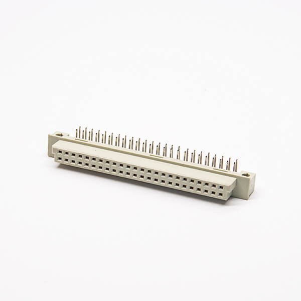 Elecbee Din 41612 Eurocard Connectors Female PH2.54mm 48PIN（A+B）Angled Connector Through Hole for PCB Mount