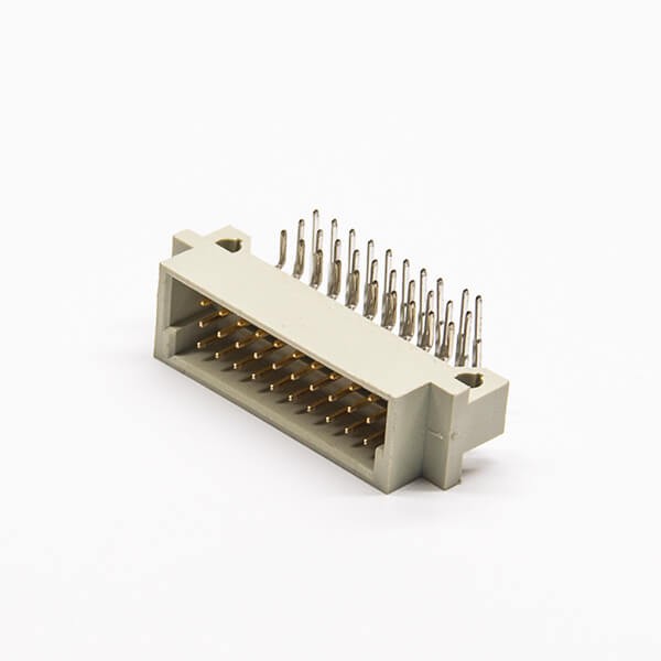 Elecbee Din 41612 Pcb Connector 30 Pin Right Angle A+B+C Three Rows Pcb Mount Male Panel Receptacles
