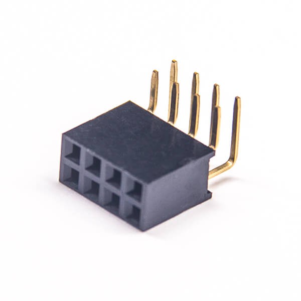Elecbee 10pcs ángulo recto hembra conector de clavijas dual fila Y tipo 2.54mm Picth