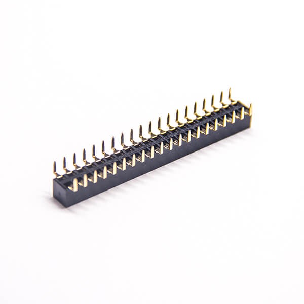 Elecbee Doble fila 40 pines hembra cabezal recto ángulo a través del agujero 2.54mm PH