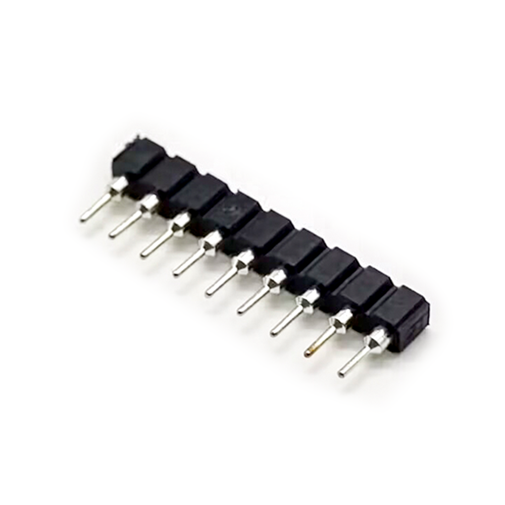 Elecbee Female Header Single Row Circular Holes DIP Type 2.54mm Picth