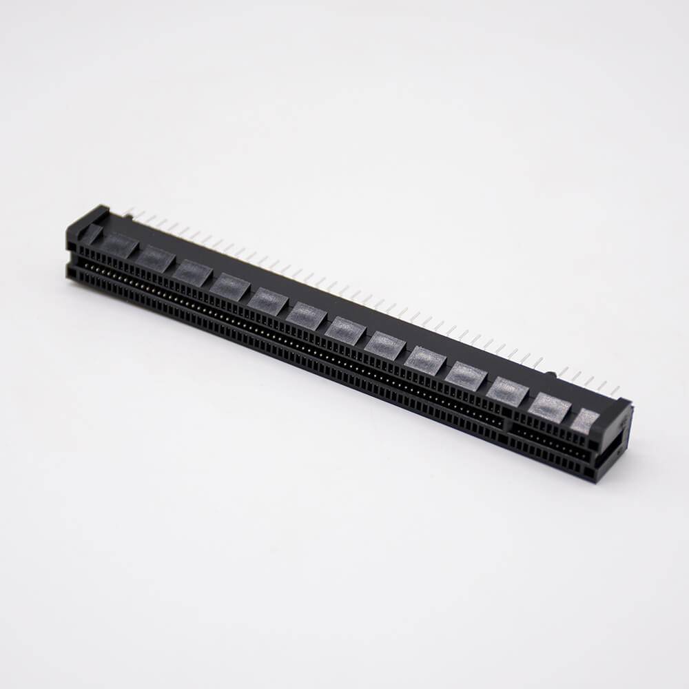 Elecbee Pcie卡槽连接器164芯16X插板式导柱型记忆卡槽