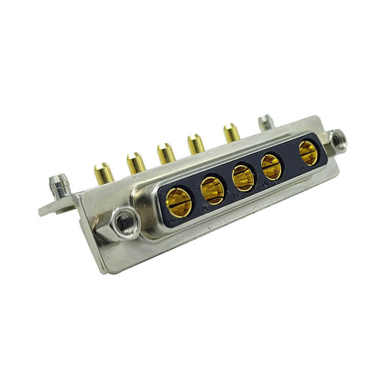 Connettore D SUB a 5 pin ad angolo retto maschio femmina foro passante ...
