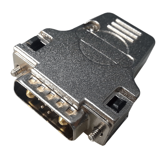 Elecbee D SUB 15 Shell 15Pin Zinc Alloy Silver 7W2 10A/20A/30A/40A