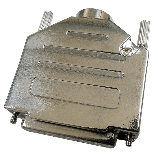 Elecbee D SUB 25 Shell 25Pin Zinc Alloy Silver 