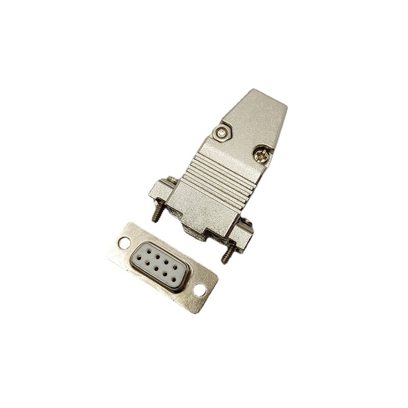 Elecbee D SUB 9 Shell 9pin Zinc Alloy Silver 