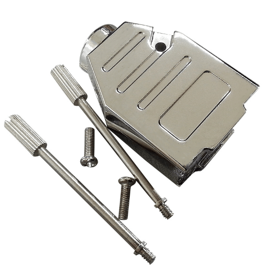 Elecbee D SUB 9 Shell Straight Cable 9Pin Zinc Alloy Silver VGA9 2W2 2V2