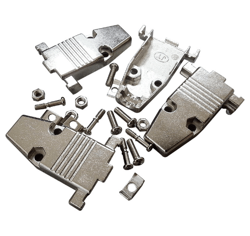 Elecbee D SUB Shell Zinc Alloy Silver Heavy Current 