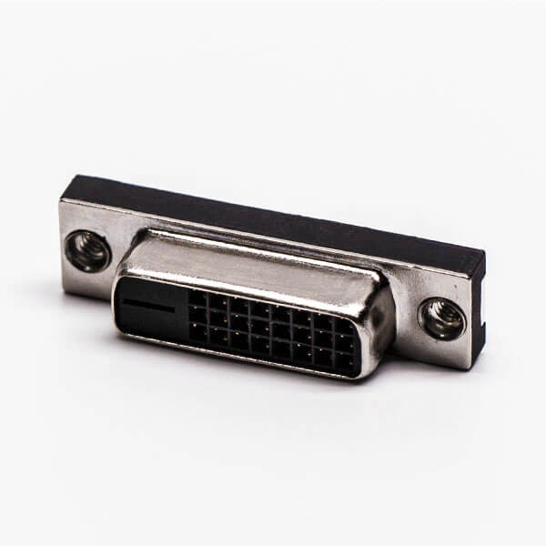 Elecbee DVI Female PCB IEC Straight Female Black 24+1