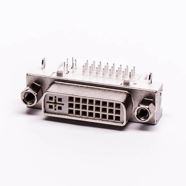 Elecbee DVI Panel Mount Coupler 24+5 Connector Right Angled