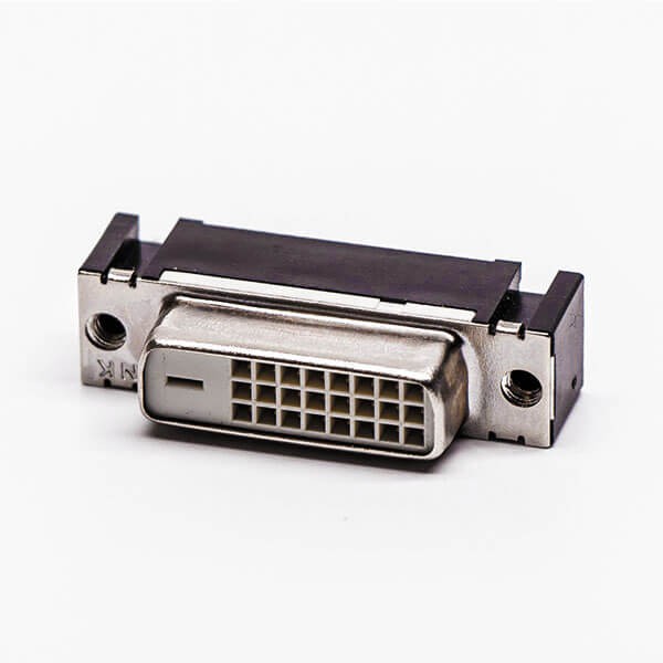 Elecbee DVI Straight Angle Female White 24+1 Connector for PCB Mount