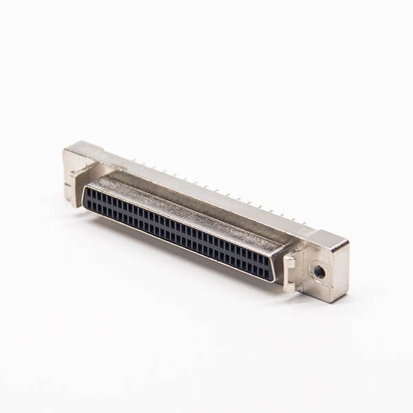Elecbee SCSI Connector 68Pin Jack 180 Degree Through Hole for PCB Mount