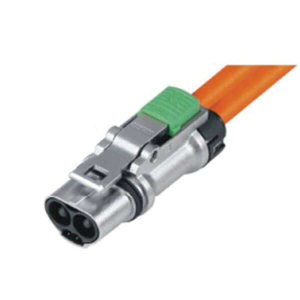 Elecbee HVIL 2pin Straight Metal Plug 35A 6mm² IP67  HVIL Series Connector