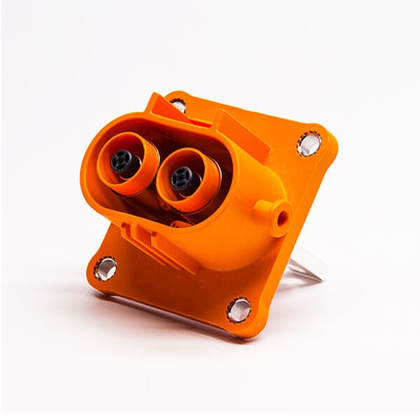 Elecbee HVIL 2pin Straight Plastic Socket 200A M8螺纹孔 IP67  HVIL Series Connector