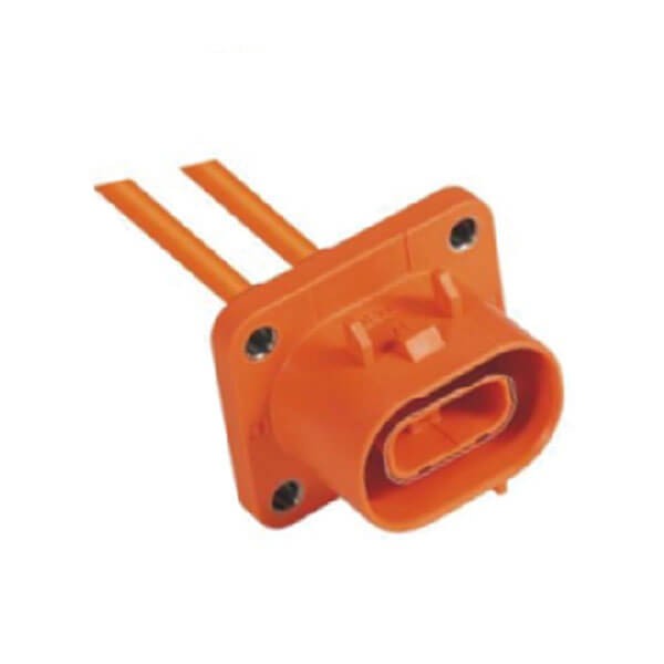 Elecbee HVIL 2pin Straight Plastic Socket 23A 4mm² IP67  HVIL Series Connector