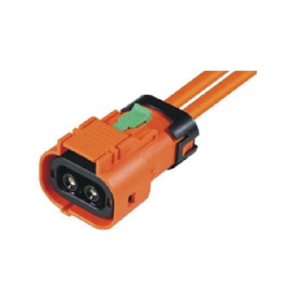 Elecbee HVIL 2pin Straight Plastic Plug 63A 10mm² IP67  HVIL Series Connector