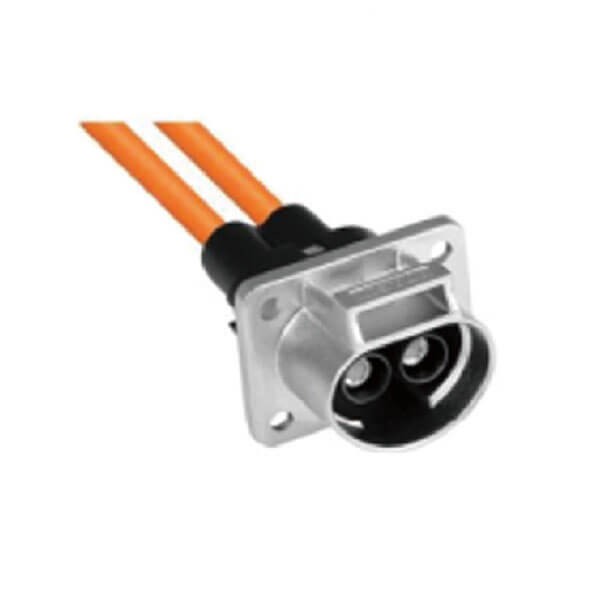 Elecbee HVIL 2pin Straight Metal Socket 35A 6mm² IP67  HVIL Series Connector