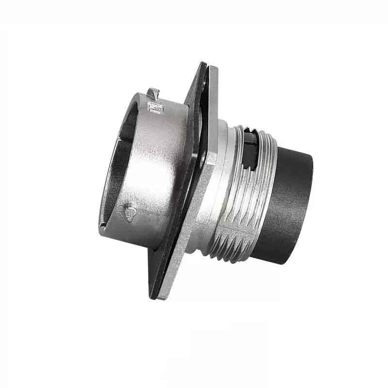 Elecbee 10芯新能源汽车连接器 压接端子  直式插座 10个公端子