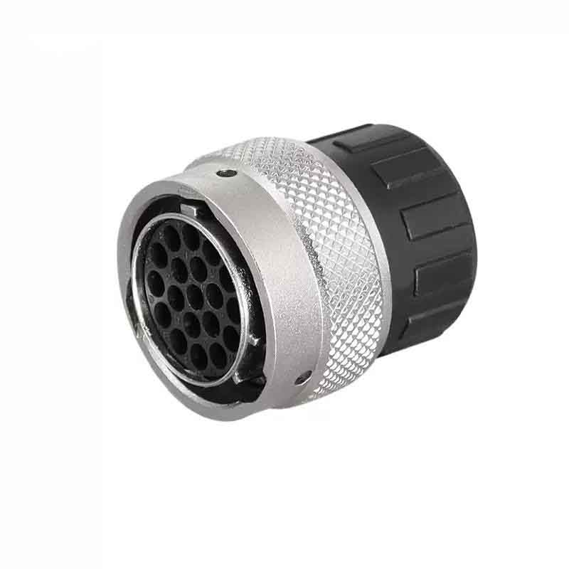 Elecbee 19芯新能源汽车连接器 压接端子 塑料尾罩 直式母插头 19个母端子