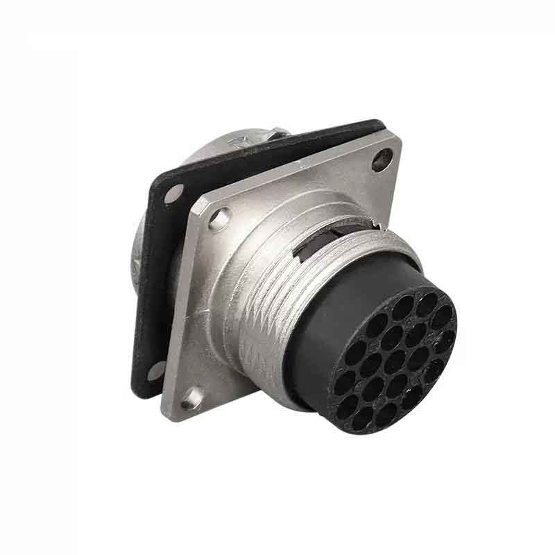 Elecbee 19芯新能源汽车连接器 压接端子  直式公插座 19个公端子