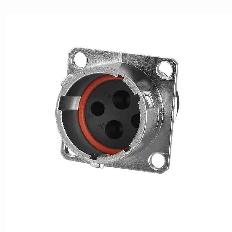 Elecbee 4芯新能源汽车连接器 压接端子  直式插座 4个公端子