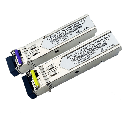 Elecbee 10G Fiber Transceiver LC Interface SFP+ BIDI SMF TX1490/RX1550 100KM DDM