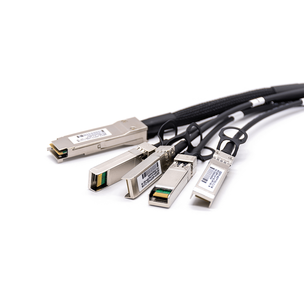 Elecbee QSFP-4FSP10G-CU1M 40G QSFP QSFP to 4SFP+MMF Optical Transceiver Module