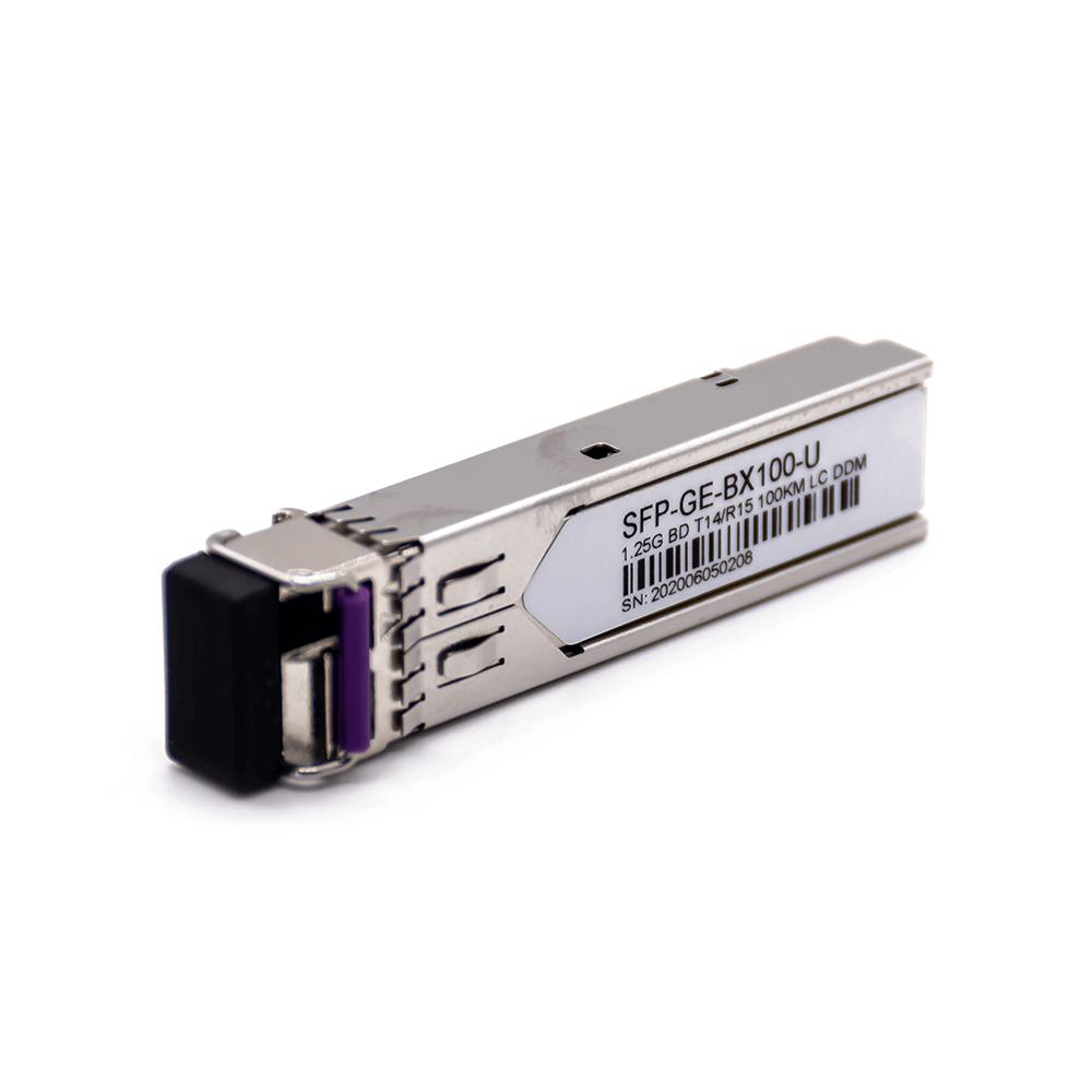 Elecbee SFP-BX100-U 1.25G SFP T1490/R1550 100km DOM Simplex LC SMF Optical Transceiver Module
