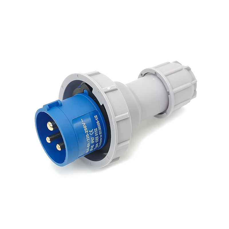 Elecbee 60309 230v 16A 3pin 220V-250V 50/60Hz 3P 6h 2P+E Waterproof IP67 CEE Industrial IEC60309 Plug Blue