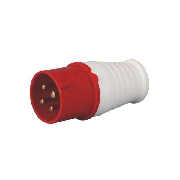 Elecbee IEC60309 Plug 32A 4pin 380V-415V 50/60Hz 4P 6h 3P+N+E IP44 IEC60309 CEE Red