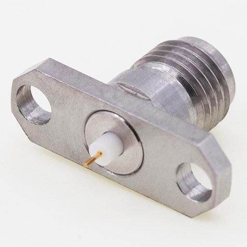 Elecbee 2.92mm Thread-in Connector, 15.8 x 5.7mm / 0.625 x 0.223″ Flange Jack 0.3mm /.012″ Pin