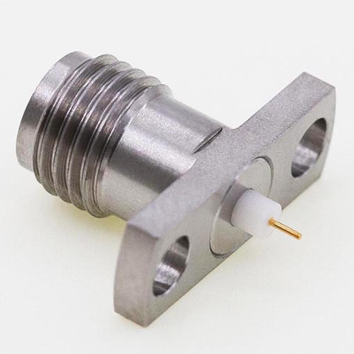 Elecbee 2.92mm Thread-in Connector, 14 x 4.8mm / 0.550 x 0.190″ Flange Jack 0.3mm /.012″ Pin